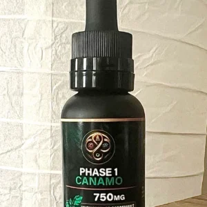 Phase 1 Peppermint CBD Tincture – 750mg CBD Isolate for Beginners by CanamoWorld