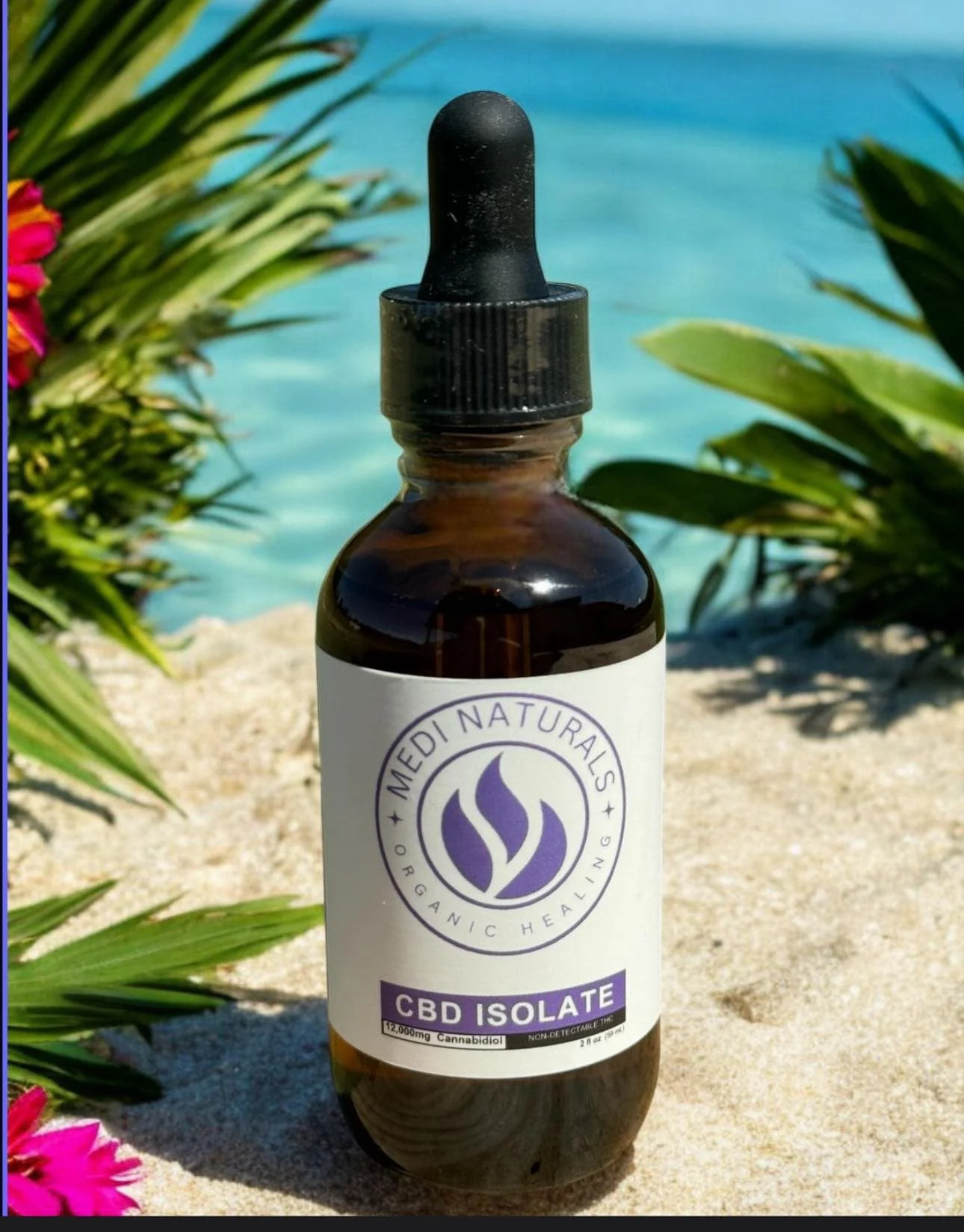 Medi-Naturals CBD Isolate Tincture – 12,000mg (2oz, High Potency)